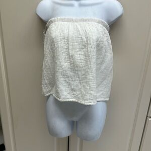 Gauze Crop Top